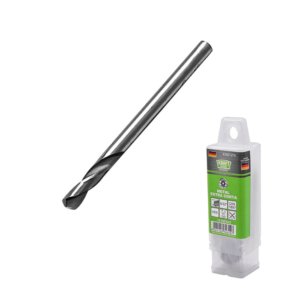 JUEGO DE BROCAS PARA METAL EXTRA CORTA (Medidas en milímetros) KRAFT BOHRER