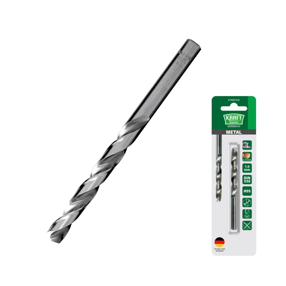 BROCA PARA METAL BLANCA - BLISTER (Medidas en pulgadas) KRAFT BOHRER