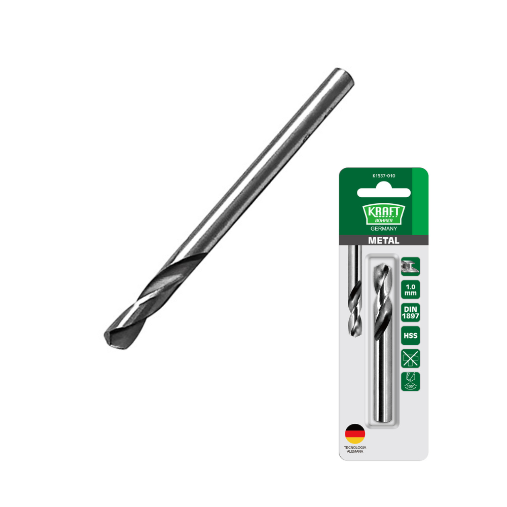 BROCA PARA METAL EXTRA CORTA - BLISTER (Medidas en milímetros) KRAFT BOHRER