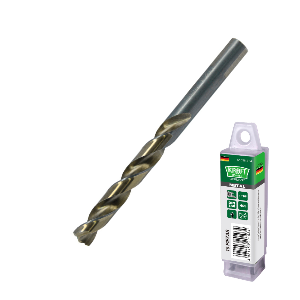 JUEGO DE BROCAS PARA TUBO (Medidas en pulgadas) KRAFT BOHRER