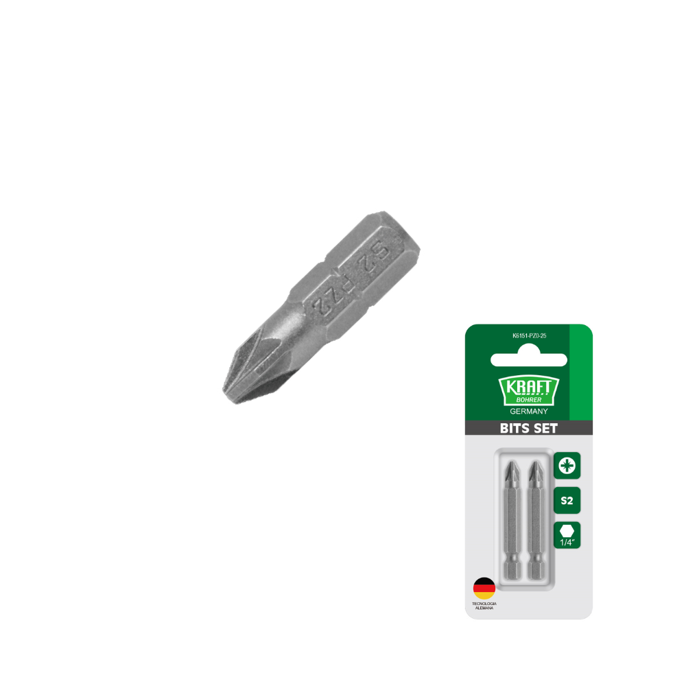 PUNTAS DE DESTORNILLADOR POZI - BLISTER KRAFT BOHRER