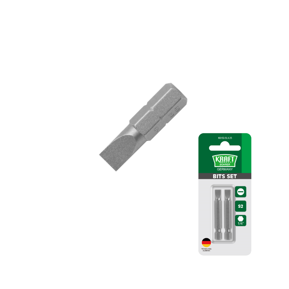 PUNTAS DE DESTORNILLADOR PLANO - BLISTER KRAFT BOHRER