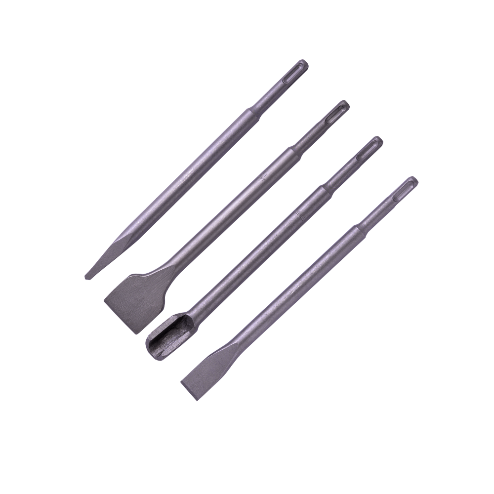 JUEGO DE 4 CINCELES SDS PLUS KRAFT BOHRER