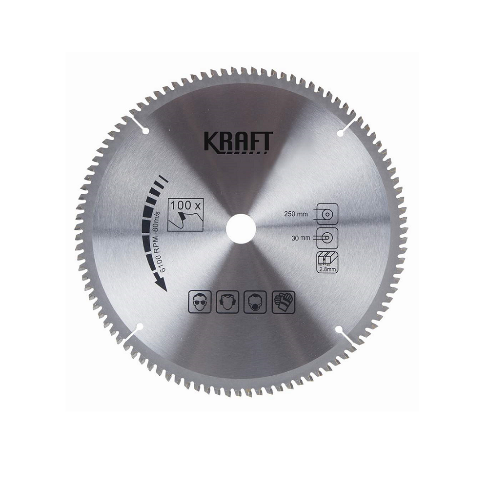 HOJA DE SIERRA CIRCULAR CON PUNTA TCT PARA METAL (Medidas en Milímetros) KRAFT BOHRER