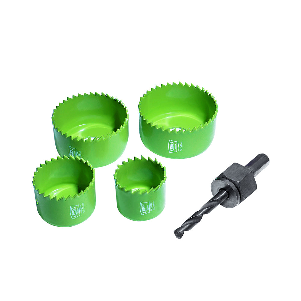 JUEGO DE 5 PIEZAS DE SIERRAS DE COPA KRAFT BOHRER